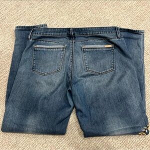 White House Black Market Women’s Embroidered Blue Denim Jeans